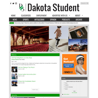 A complete backup of dakotastudent.com