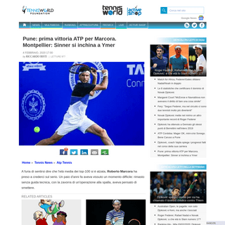 A complete backup of www.tennisworlditalia.com/tennis/news/Atp_Tennis/67989/pune-prima-vittoria-atp-per-marcora-montpellier-sinn