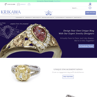 Design Your Own Unique Engagement Rings, Custom Wedding Band - Krikawa