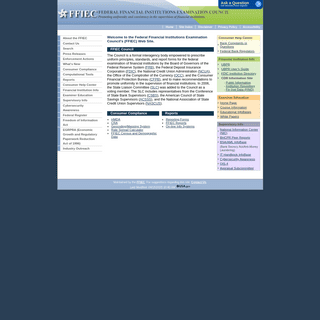 FFIEC Home Page