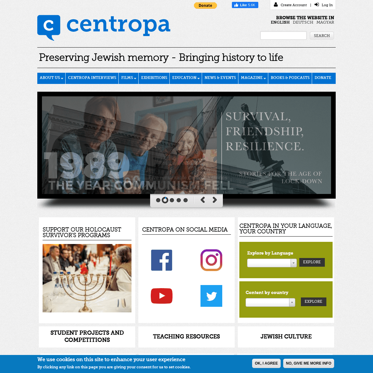 A complete backup of centropa.org