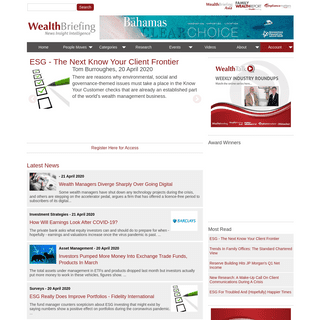 WealthBriefing - Private Banking News and Wealth Management News and Features