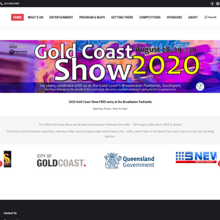 A complete backup of goldcoastshow.com.au