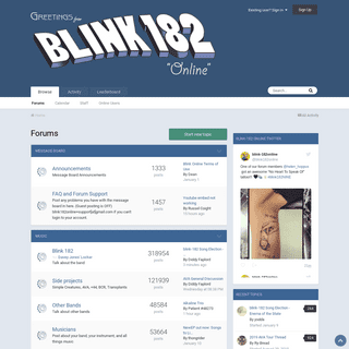 A complete backup of blink-182online.com
