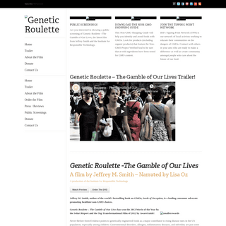 A complete backup of geneticroulettemovie.com