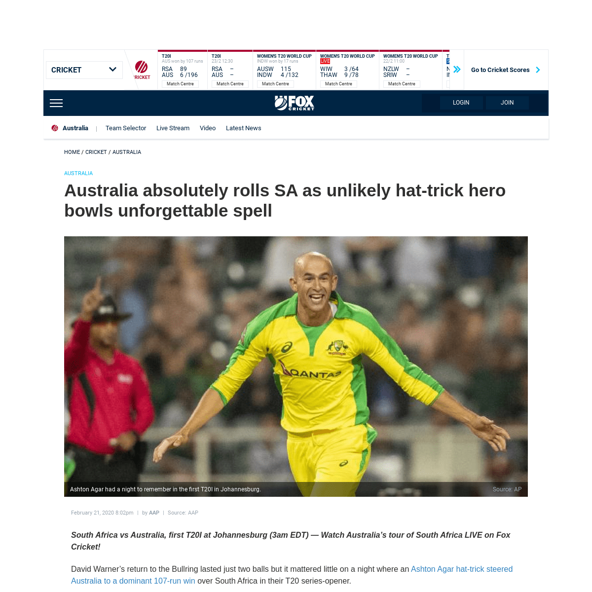 A complete backup of www.foxsports.com.au/cricket/australia/cricket-australia-vs-south-africa-first-t20-live-scores-start-time-h