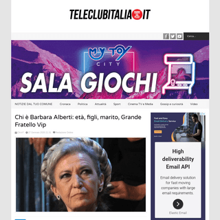 A complete backup of www.teleclubitalia.it/183809/chi-e-barbara-alberti-eta-figli-marito-grande-fratello-vip/