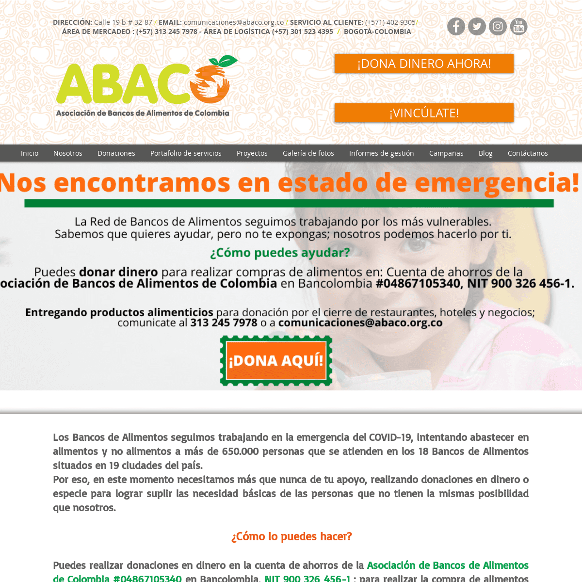 A complete backup of bancosdealimentosdecolombia.com