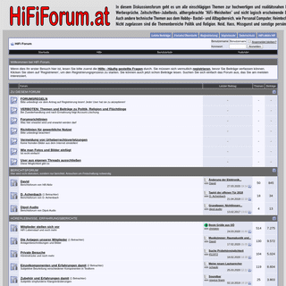 A complete backup of hififorum.at