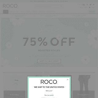 A complete backup of rococlothing.co.uk