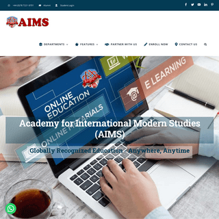 AIMS UK - Globally Accredited Online Qualifications through eLearning
