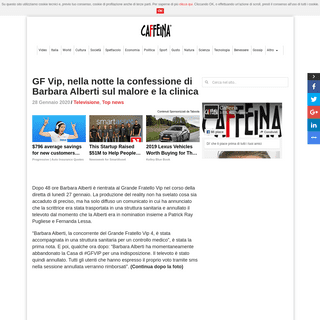 A complete backup of www.caffeinamagazine.it/televisione/408553-barbara-alberti-malore-ospedale-tornata-gf-vip/