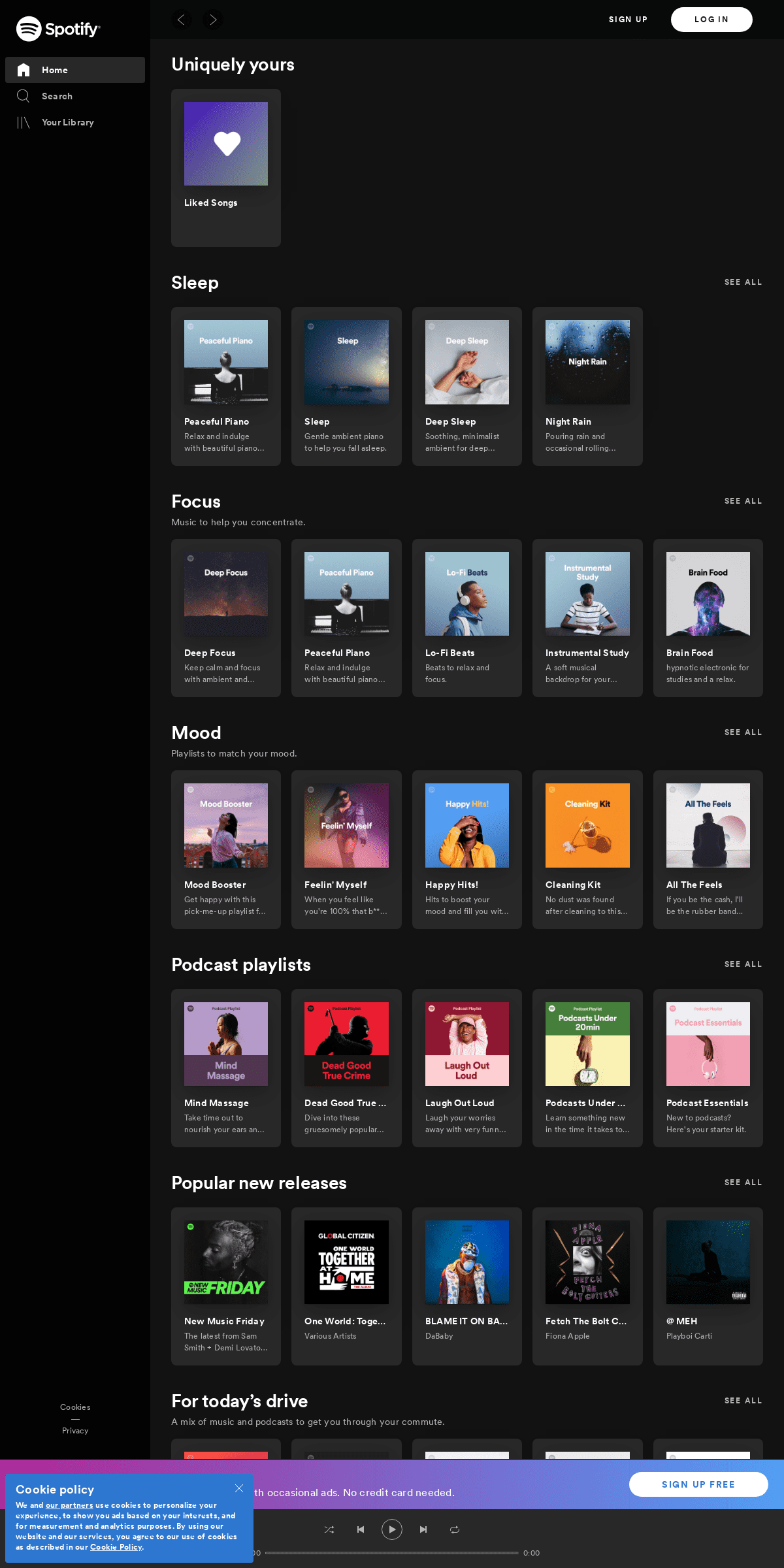 A complete backup of open.spotify.com