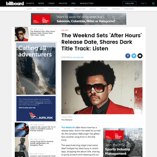 A complete backup of www.billboard.com/articles/columns/hip-hop/8551359/the-weeknd-after-hours-release-date-title-track-release