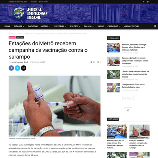 A complete backup of jornalimpressobrasil.com.br/estacoes-do-metro-recebem-campanha-de-vacinacao-contra-o-sarampo/