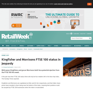 A complete backup of www.retail-week.com/home-and-diy/kingfisher-and-morrisons-ftse-100-status-in-jeopardy/7034266.article