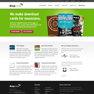 Dropcards - The Industry Leader In Custom Music Download Cards