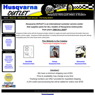 Husqvarna Motorcycles & Parts - Husqvarna Bike Parts- New, Used, & Aftermarket
