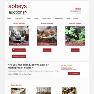 A complete backup of abbeysauctions.com.au