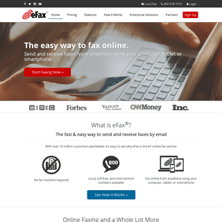 A complete backup of efax.com
