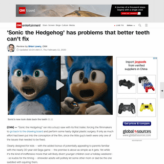 'Sonic the Hedgehog' review- The movie has problems that better teeth can't fix - CNN