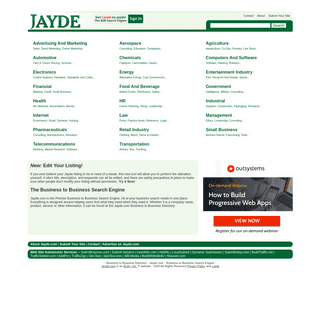B2B & Business Search Engine - Jayde