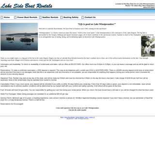 A complete backup of lakesideboatrentals.com