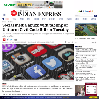Social media abuzz with tabling of Uniform Civil Code Bill on Tuesday- The New Indian Express