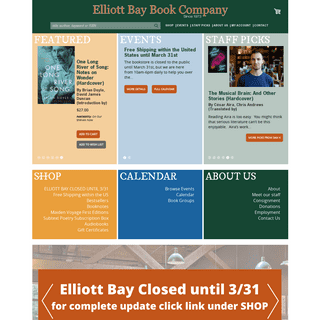 A complete backup of elliottbaybook.com