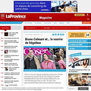 A complete backup of www.laprovince.be/526388/article/2020-02-28/bruno-colmant-et-le-sourire-de-segolene