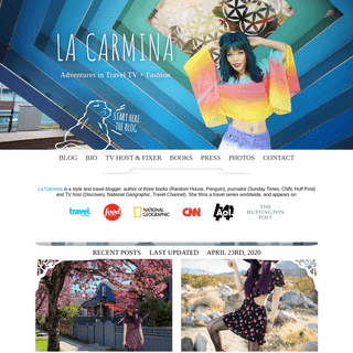 LA CARMINA. Tokyo Japan fashion blog, Travel TV host, Asia street style blogger
