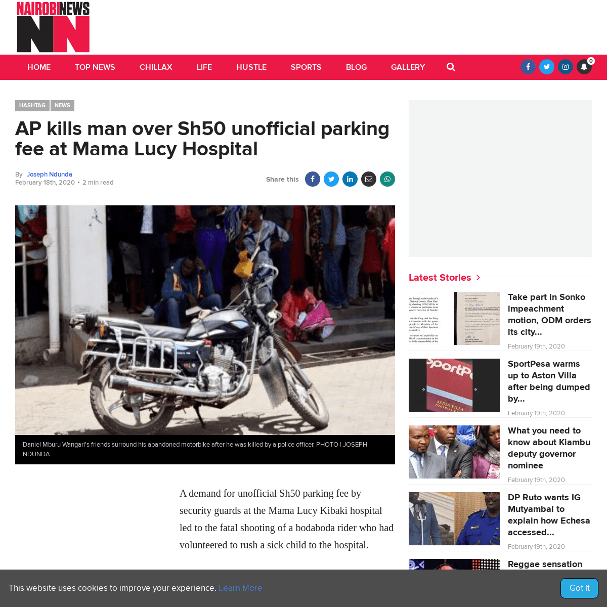 A complete backup of nairobinews.nation.co.ke/editors-picks/ap-kills-man-over-sh50-unofficial-parking-fee-at-mama-lucy-hospital