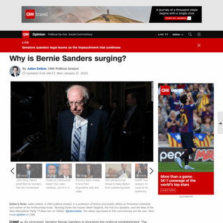 A complete backup of www.cnn.com/2020/01/27/opinions/bernie-sanders-surging-opinion-zelizer/index.html