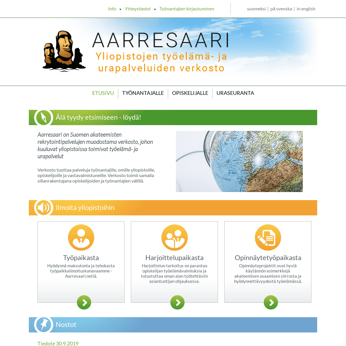 A complete backup of aarresaari.net