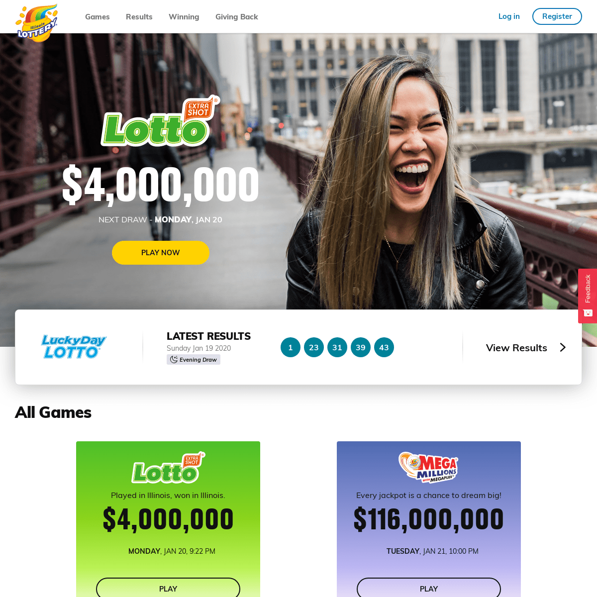 Illinois Lottery Official Site- Buy Tickets Online and Get Winning Numbers