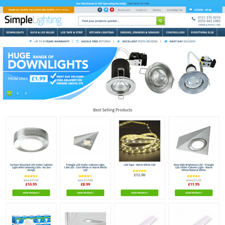 A complete backup of simplelighting.co.uk