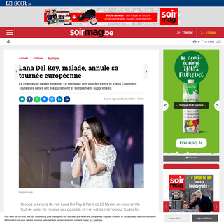 A complete backup of www.lesoir.be/281686/article/2020-02-20/lana-del-rey-malade-annule-sa-tournee-europeenne