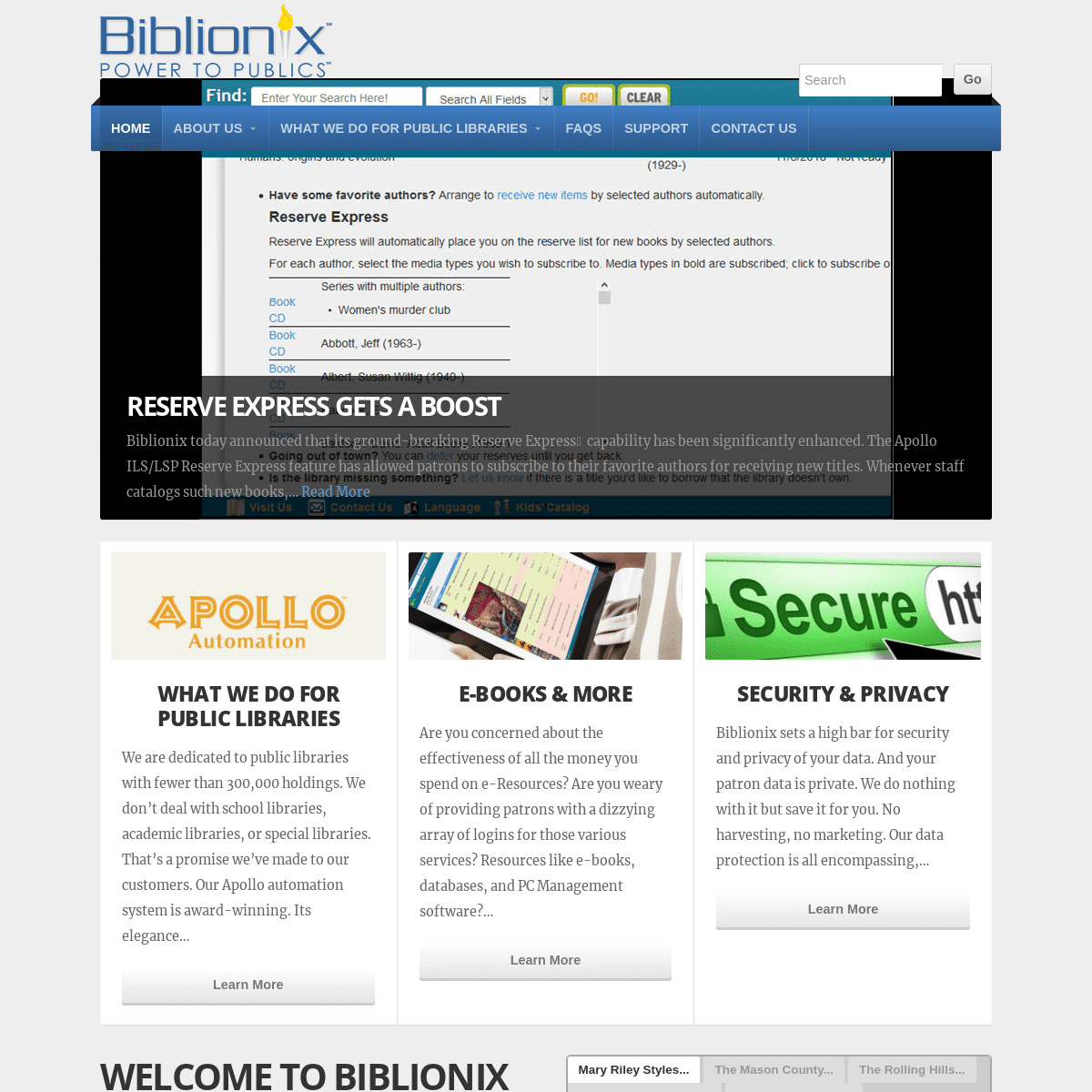A complete backup of biblionix.com