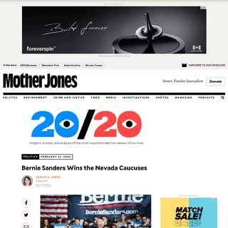 Bernie Sanders Wins the Nevada Caucuses â€“ Mother Jones