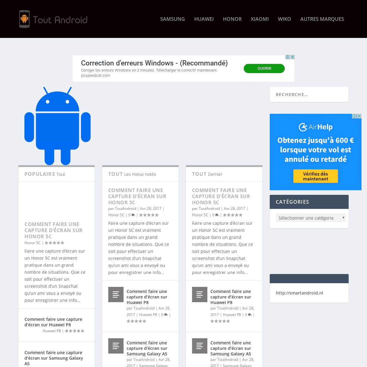 A complete backup of toutandroid.fr