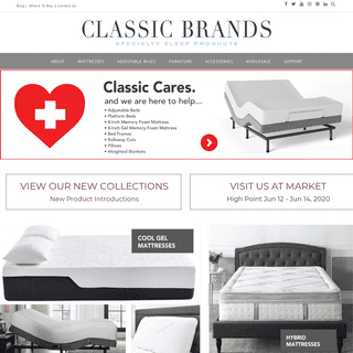 Classic Brands - Mattresses, Bedding Accessories, Leather Furniture