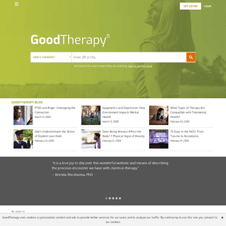 A complete backup of goodtherapy.org