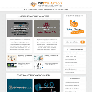 WP Formation - Tutoriels, ThÃ¨mes, Plugins & Formations WordPress