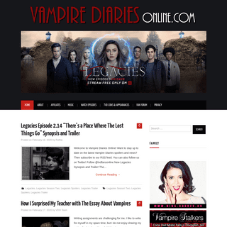 A complete backup of vampirediariesonline.com