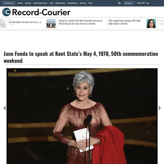 A complete backup of www.record-courier.com/news/20200210/jane-fonda-to-speak-at-kent-states-may-4-1970-50th-commemoration-weeke