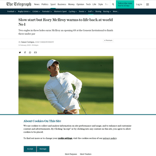 A complete backup of www.telegraph.co.uk/golf/2020/02/13/slow-start-rory-mcilroy-warms-life-back-world-no-1/