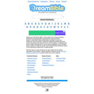 Dream Bible - The Online Guide To Dream Interpretation