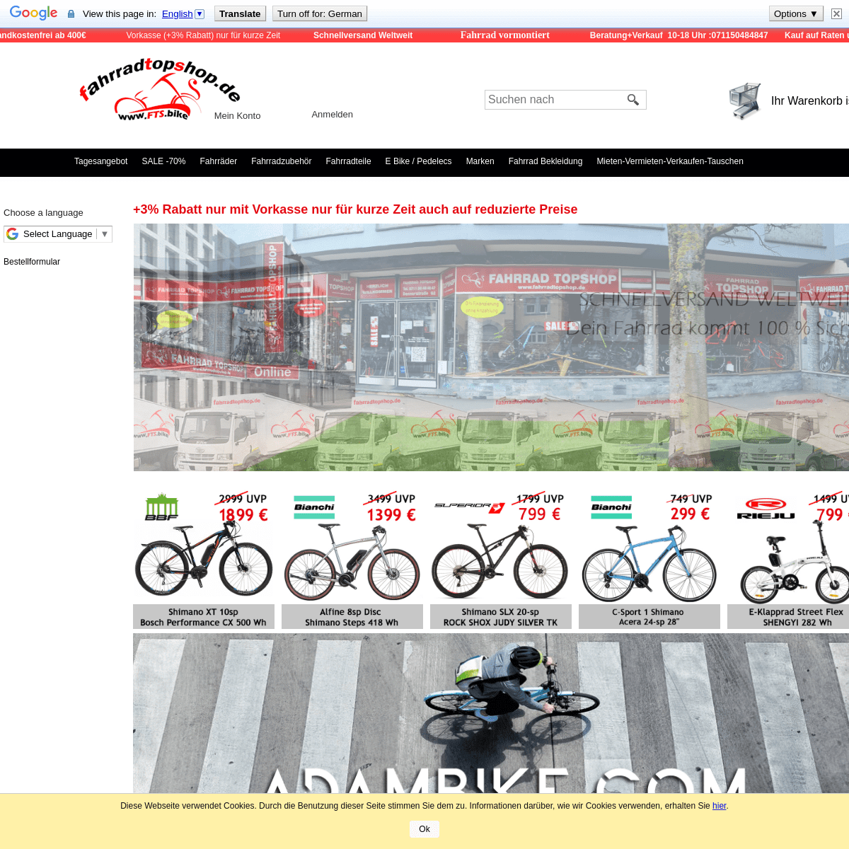 A complete backup of fahrradtopshop.de
