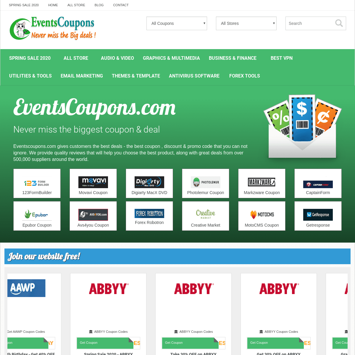 A complete backup of eventscoupons.com