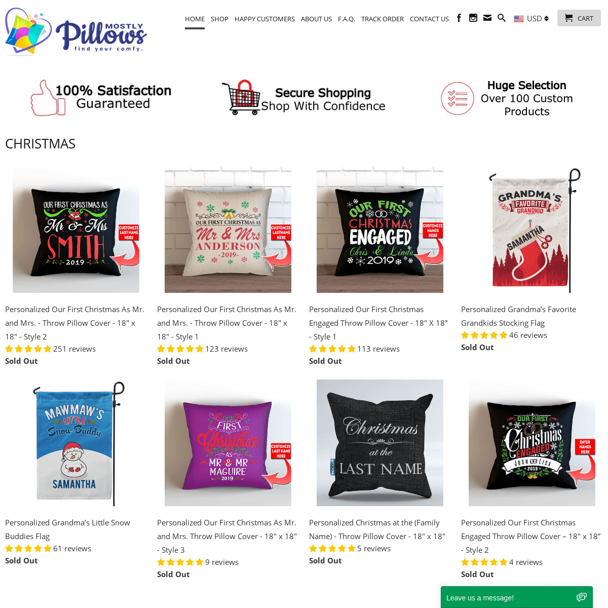 A complete backup of mostlypillows.com